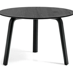 Bella Soffbord 60x39 cm, Svart Vattenbaserad Lackad Ek