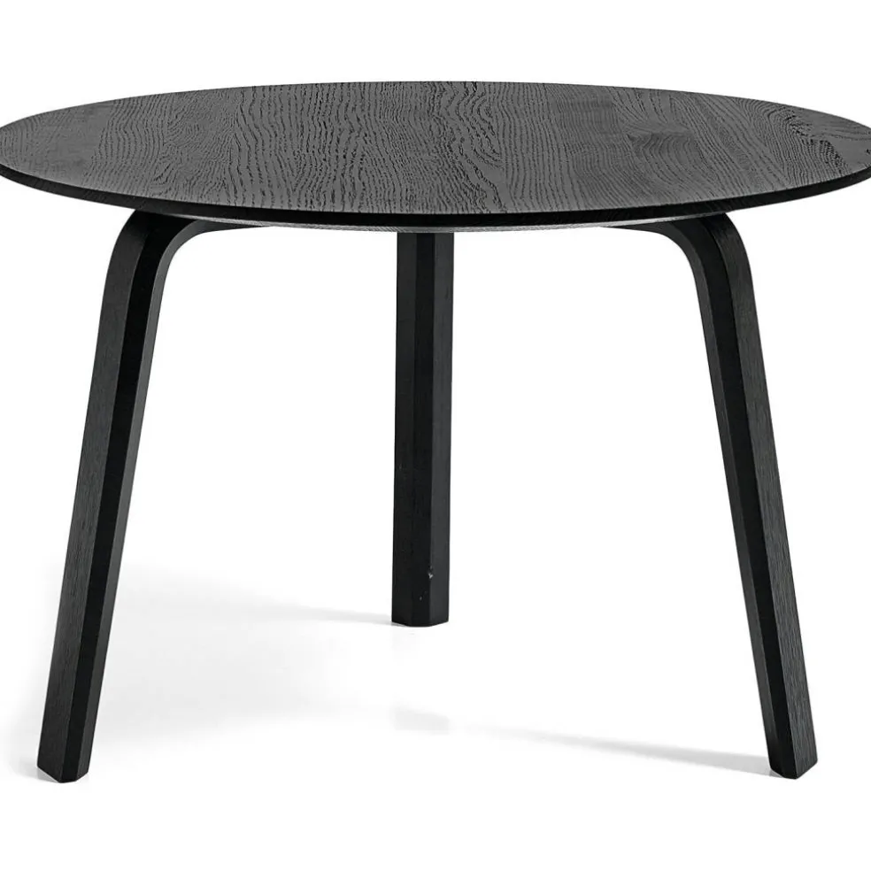 Bella Soffbord 60x39 cm, Svart Vattenbaserad Lackad Ek