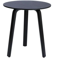 Bella Soffbord 45x49 cm, Svart Vattenbaserad Lackad Ek