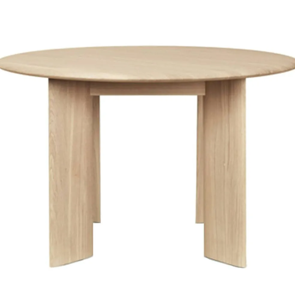 Bevel Bord Ø117 cm, Vitoljad Ek
