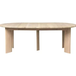 Bevel Bord Förlängningsbar x2, Vitoljad Ek