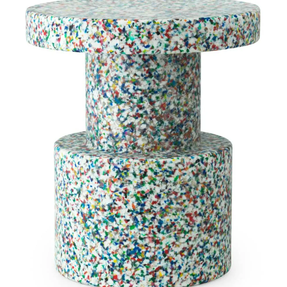 Bit Pall / Sidobord, Vit Multi