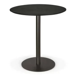 Blend Bord Ø70 cm, Mörk Brons / Svart Ek