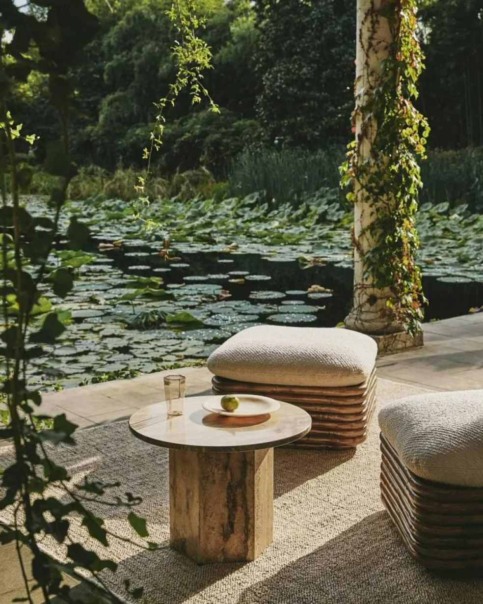 Bohemian 72 Ottoman, Dedar Lupo Bouclé 007