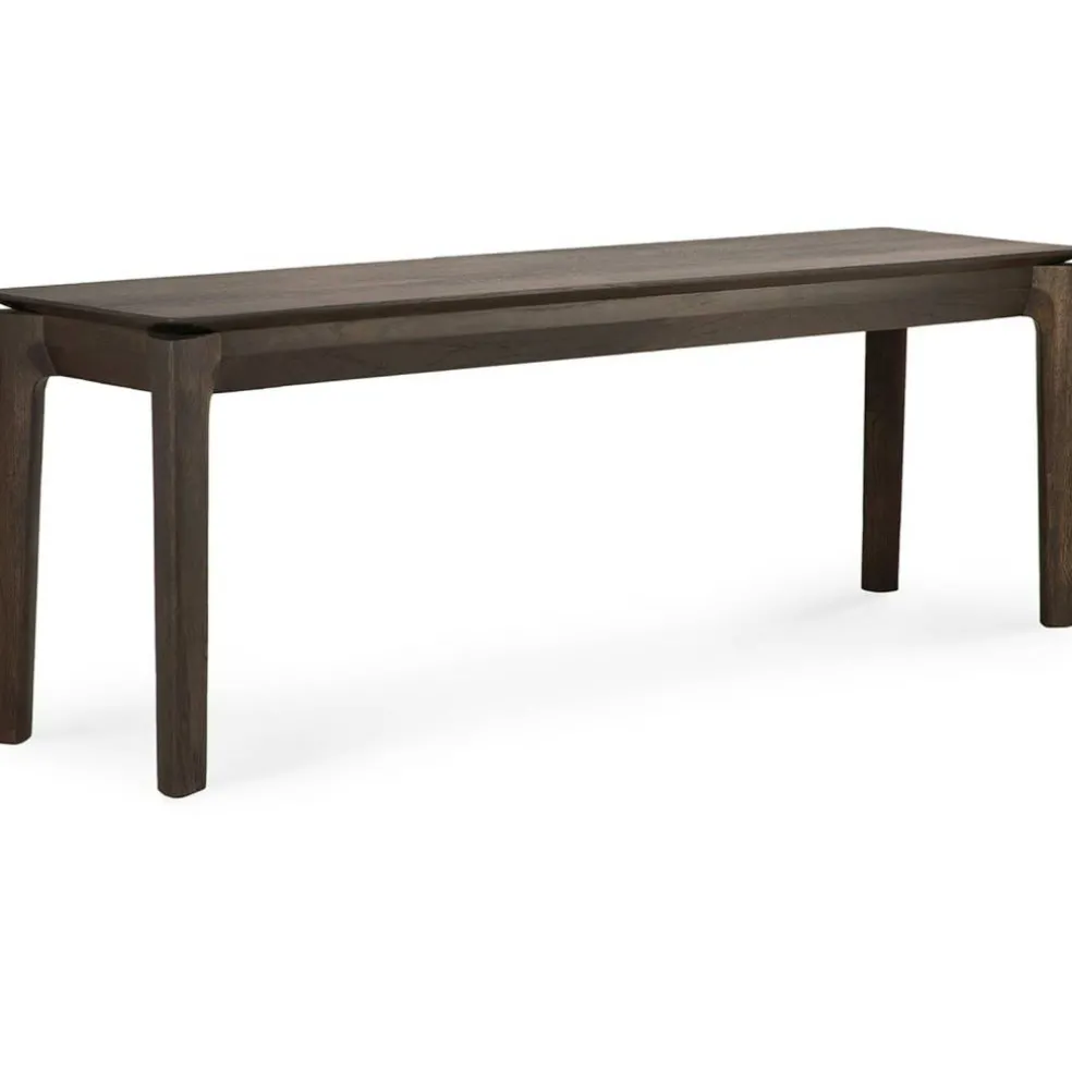 Bok Bänk Mörkbetsad Ek, 35x186 cm