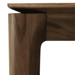 Bok Matbord Mörkbetsad Teak, 100x240 cm