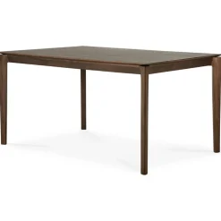 Bok Matbord Mörkbetsad Teak, 95x220 cm