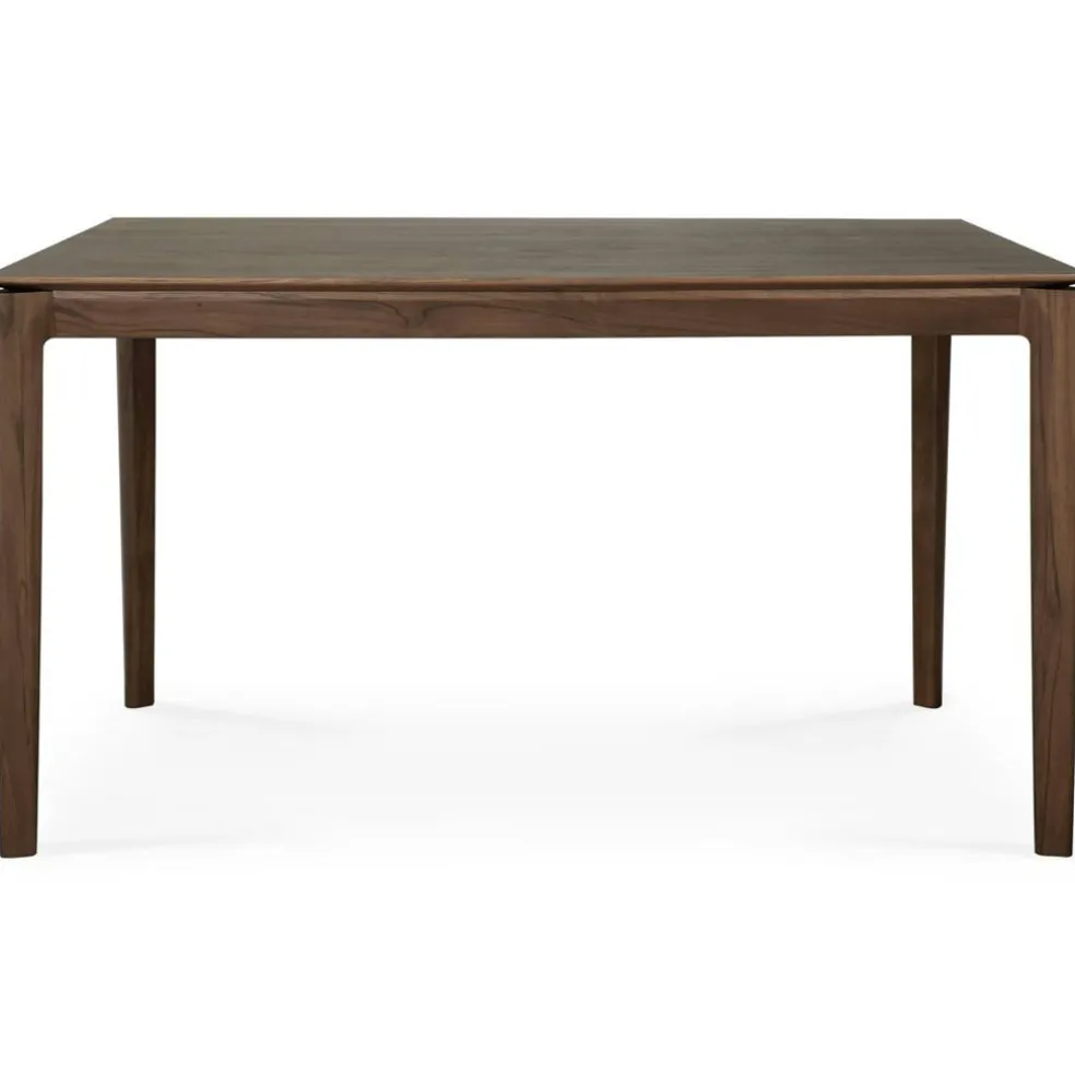 Bok Matbord Mörkbetsad Teak, 95x220 cm