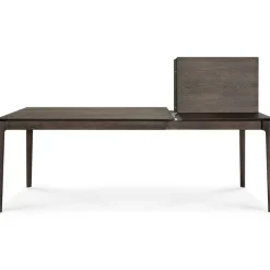 Bok Matbord Utdragbar Mörkbetsad Ek, 200-300 cm