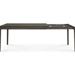 Bok Matbord Utdragbar Mörkbetsad Ek, 180-280 cm
