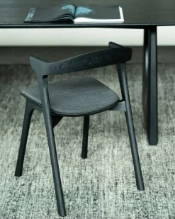 Bok Stol, Mörkbetsad Ek / Soft Black