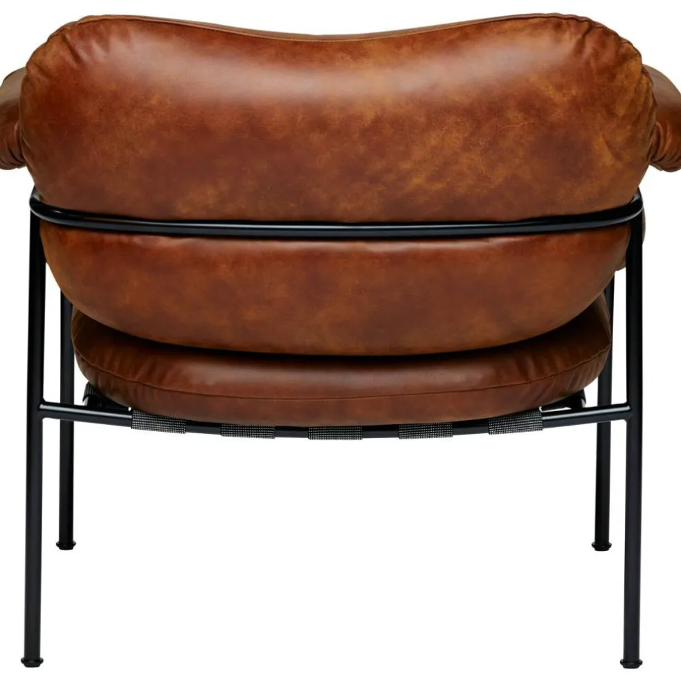 Bollo Loungestol, Svarta Ben / Skinn Vintage Ranger