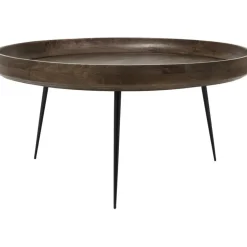 Bowl Soffbord, Sirka Gråbetsat Mangoträ, 75 cm