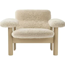 Brasilia Fåtölj Låg Rygg, Ek / Sheepskin Nature
