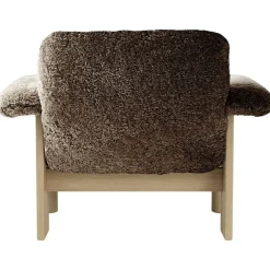 Brasilia Fåtölj Låg Rygg, Ek / Sheepskin Sahara