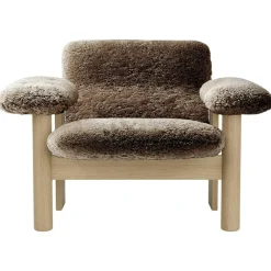Brasilia Fåtölj Låg Rygg, Ek / Sheepskin Sahara