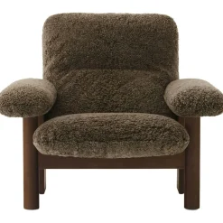 Brasilia Fåtölj Med Ottoman Walnut, Root