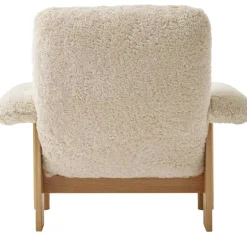 Brasilia Fåtölj, Naturlig Ek / Sheepskin Nature