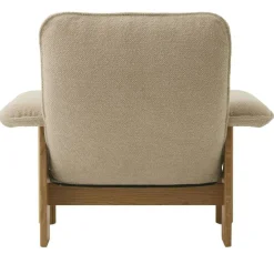 Brasilia Fåtölj Naturlig Ek, Bouclé 02 Beige