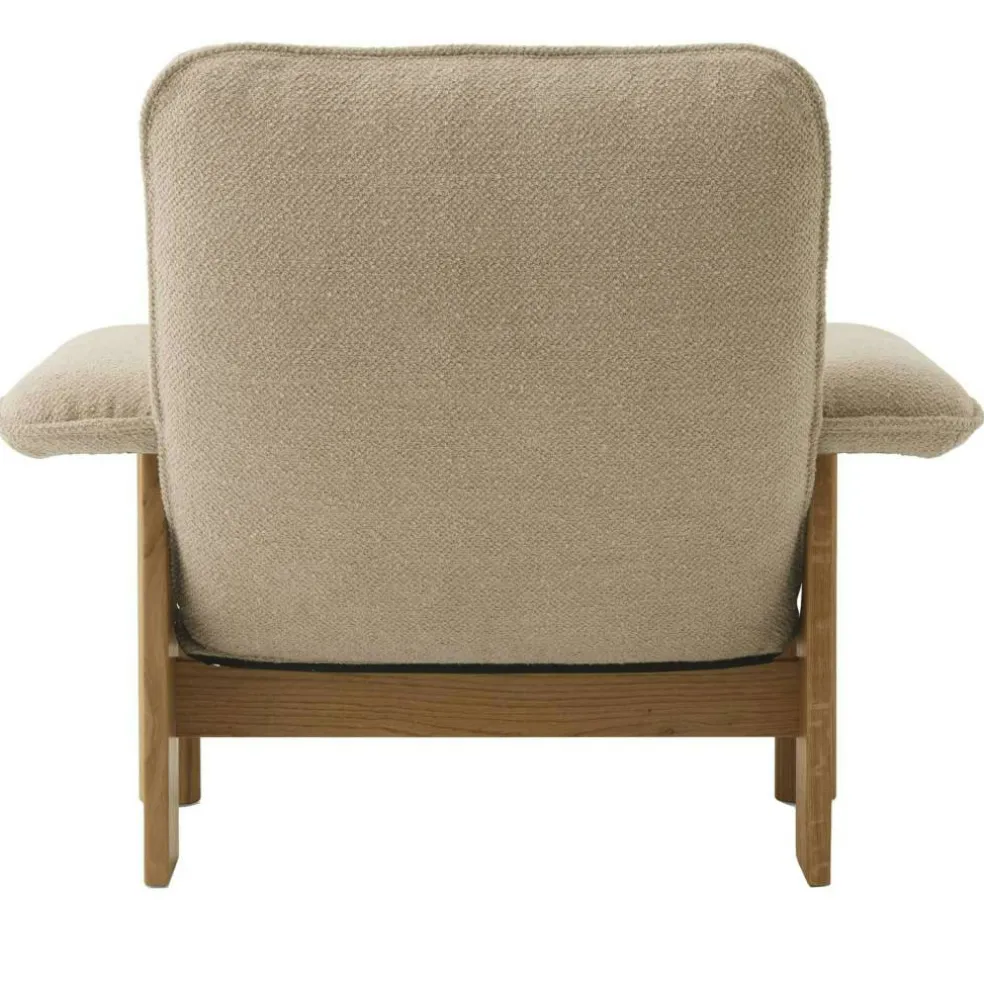 Brasilia Fåtölj Naturlig Ek, Bouclé 02 Beige