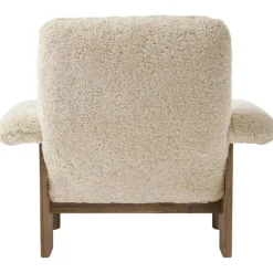 Brasilia Fåtölj, Walnut / Sheepskin Nature