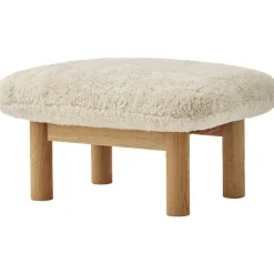 Brasilia Ottoman Naturlig Ek, Sheepskin Nature