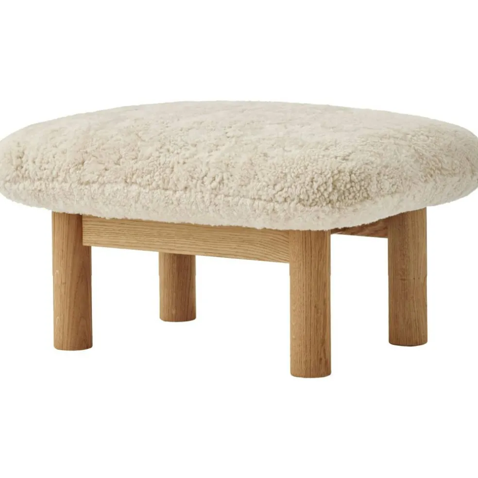 Brasilia Ottoman Naturlig Ek, Sheepskin Nature