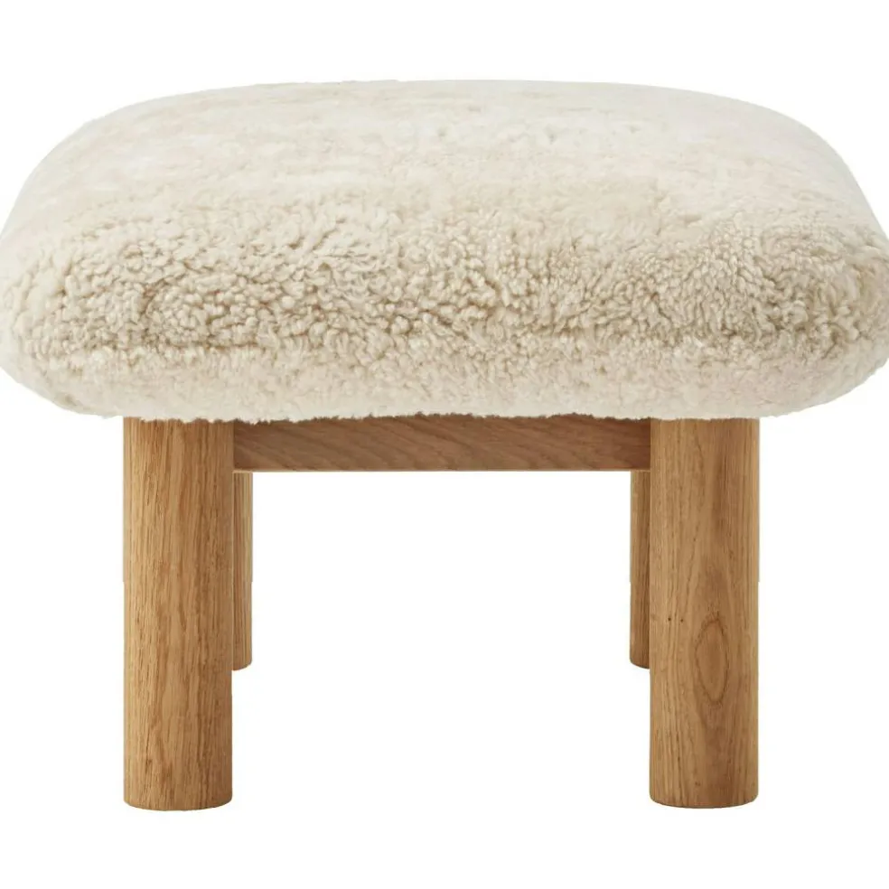 Brasilia Ottoman Naturlig Ek, Sheepskin Nature