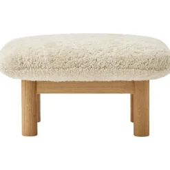 Brasilia Ottoman Naturlig Ek, Sheepskin Nature
