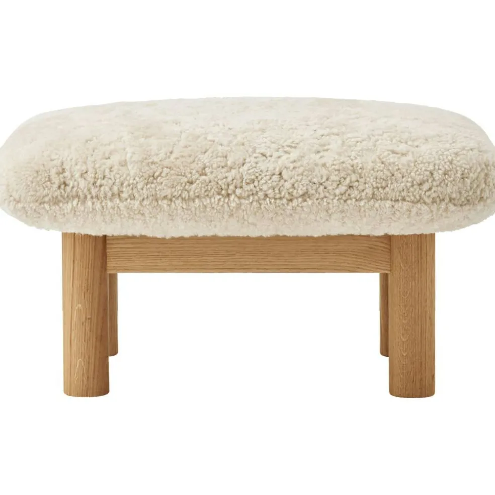 Brasilia Ottoman Naturlig Ek, Sheepskin Nature
