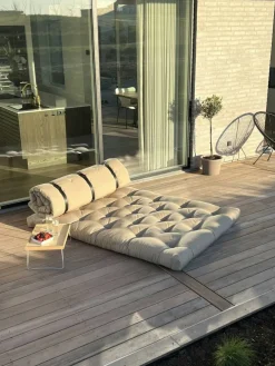 Buckle-Up Soffa Med Bälte, Beige / Brun