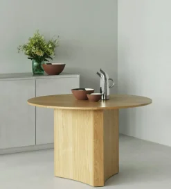 Bue Matbord Ø120 cm, Ek
