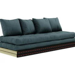 Chico Soffa Med Madrass 80x200 cm, Petrolblå