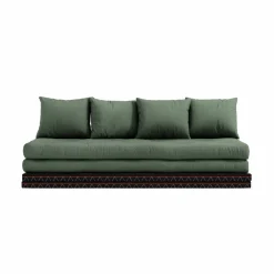 Chico Soffa Med Madrass 80x200 cm, Olivgrön