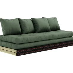 Chico Soffa Med Madrass 80x200 cm, Olivgrön