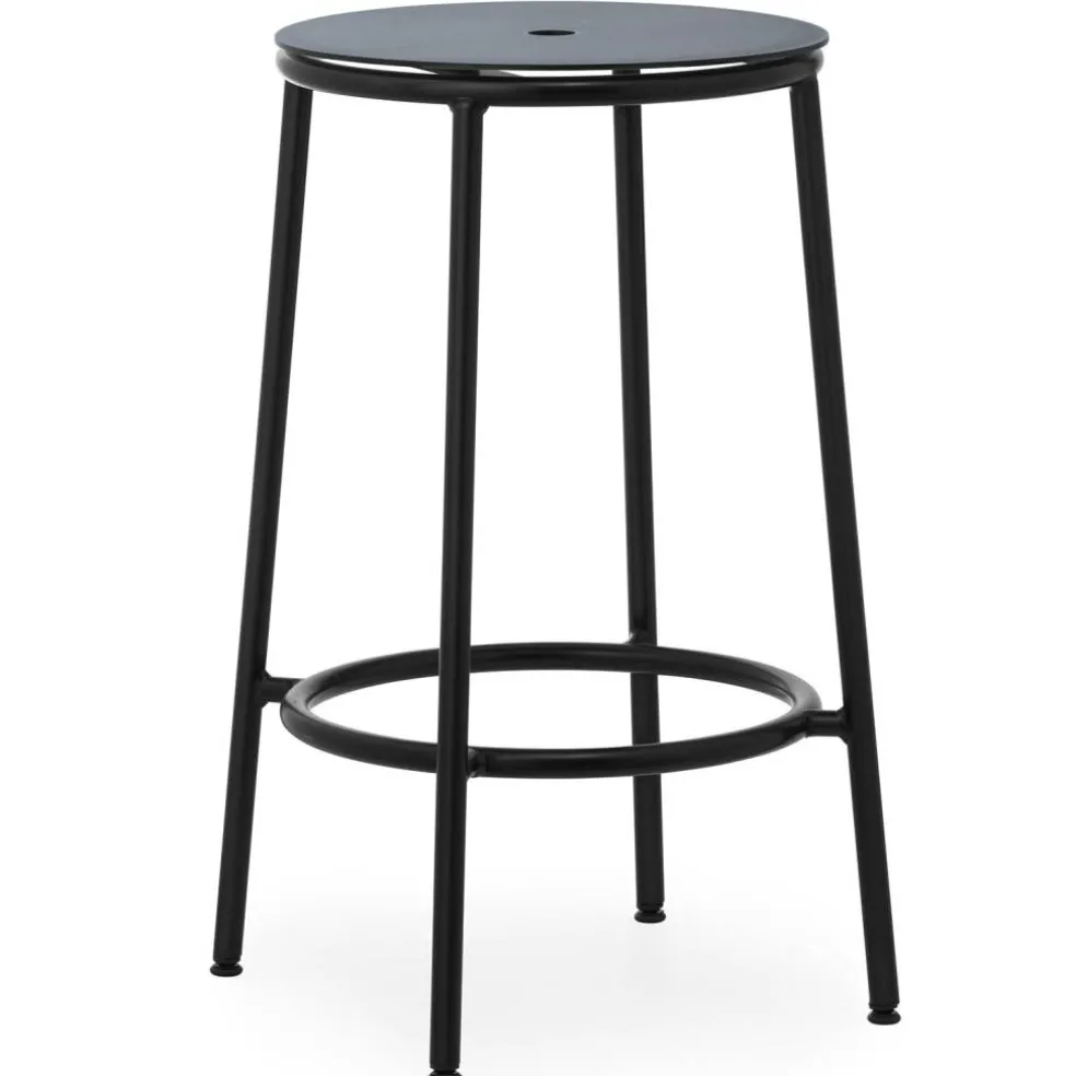 Circa Barstol 65 cm, Svart Aluminium