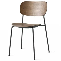 Co Stol, Mörkbetsad Ek / Svart stål