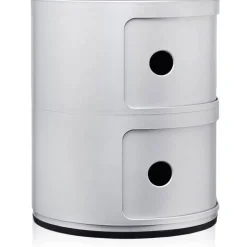 Componibili Classic Förvaring Med 2 Fack, Silver
