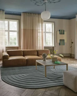 Connect Soft Modulär 3-sitssoffa Med Öppen Vänstersida, Grace Leather Cognac