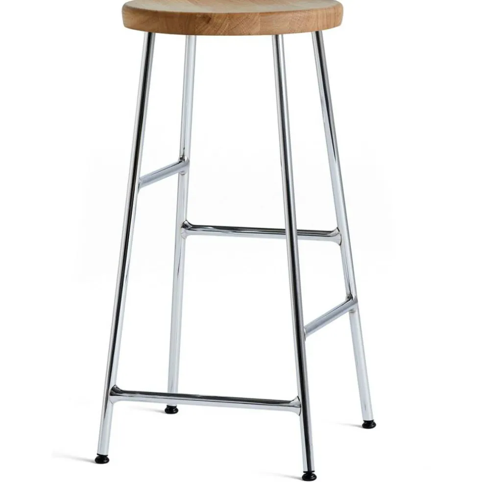 Cornet Barstol Låg, Oljad Ek/Krom