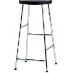 Cornet Barstol Låg, Svartbetsad Ek/Krom