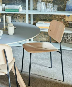 CPH 20 2.0 Bord Ø120 cm, Vattenbaserad lackad Ek / Grå