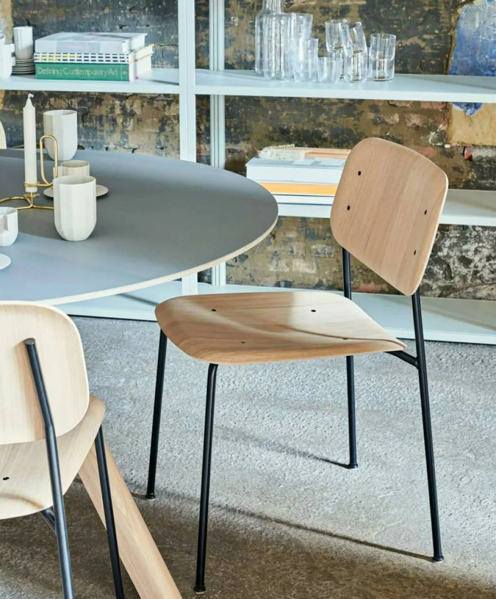 CPH 20 2.0 Bord Ø120 cm, Vattenbaserad lackad Ek / Grå