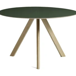 CPH 20 2.0 Bord Ø120 cm, Vattenbaserad lackad Ek / Grön