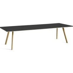 CPH 30 2.0 Bord 300x90 cm, Svart Vattenbaserad Lackad Ek / Svart Linoleum