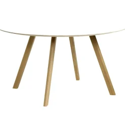 CPH 25 2.0 Bord Ø140x74 cm, Vattenbaserad Lackad Ek / Vit Laminat