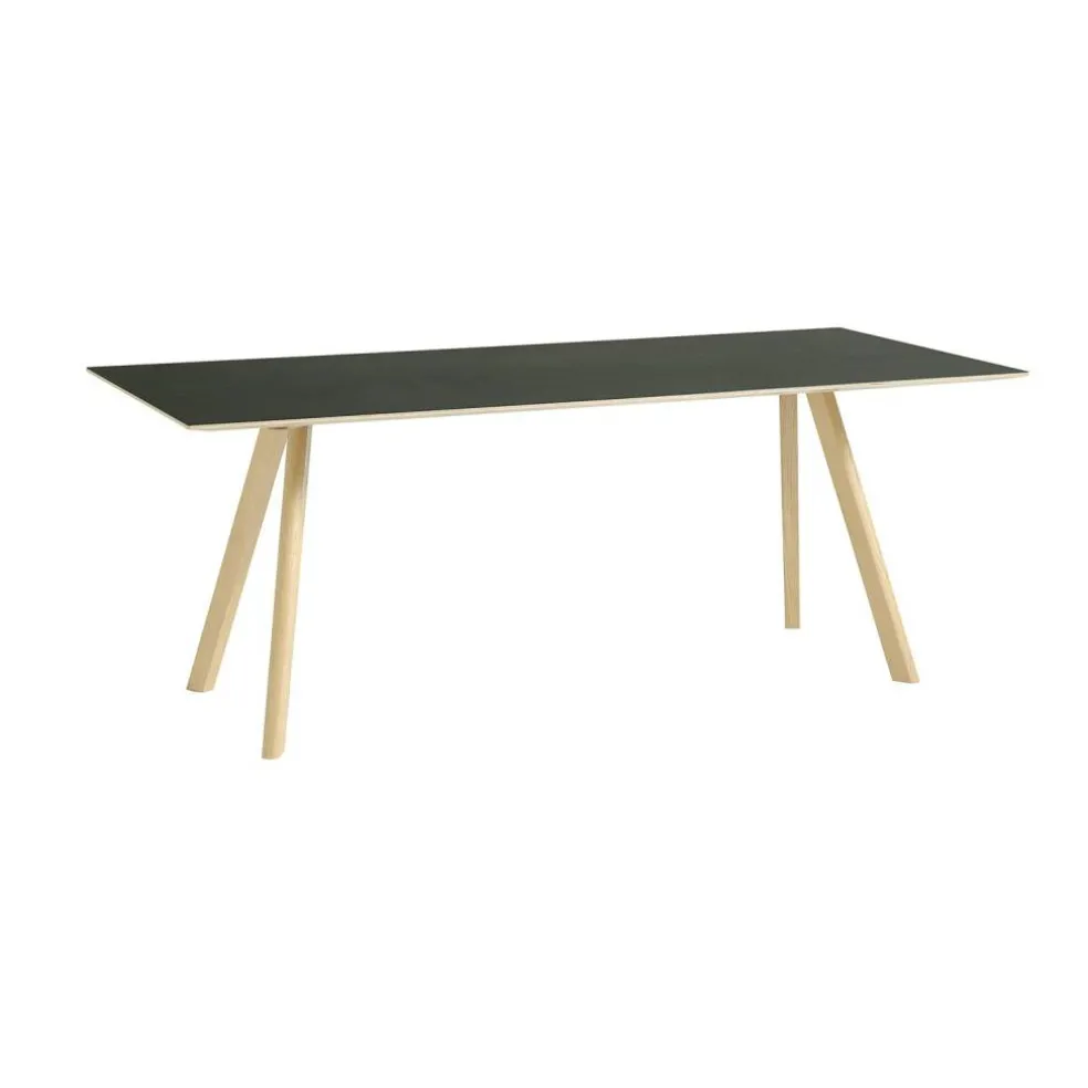 CPH 30 2.0 Bord 90x200 cm, Vattenbaserad Lackad Ek / Svart