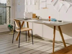 CPH 30 2.0 Bord 90x200 cm, Vattenbaserad Lackad Ek / Grå