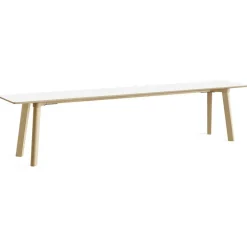 CPH Deux 215 2.0 Bänk 200 cm, Pearl White / Vattenbaserad Lackad Ek
