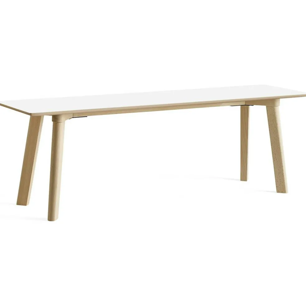CPH Deux 215 2.0 Bänk 140 cm, Pearl White / Obehandlad Bok
